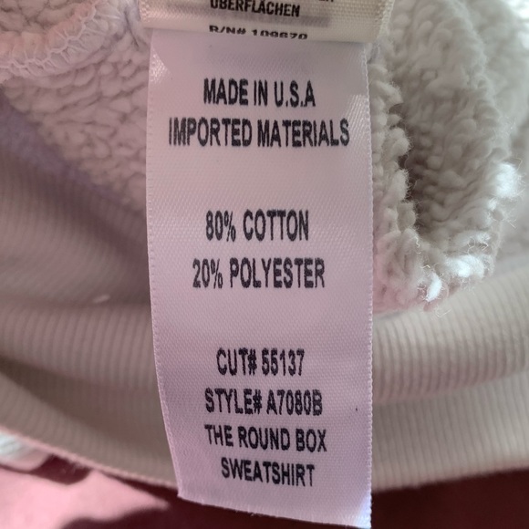 AGOLDE The Round Shoulder Half Sleeve Box Sweatshirt Womens Size Medium Heather - Picture 12 of 13